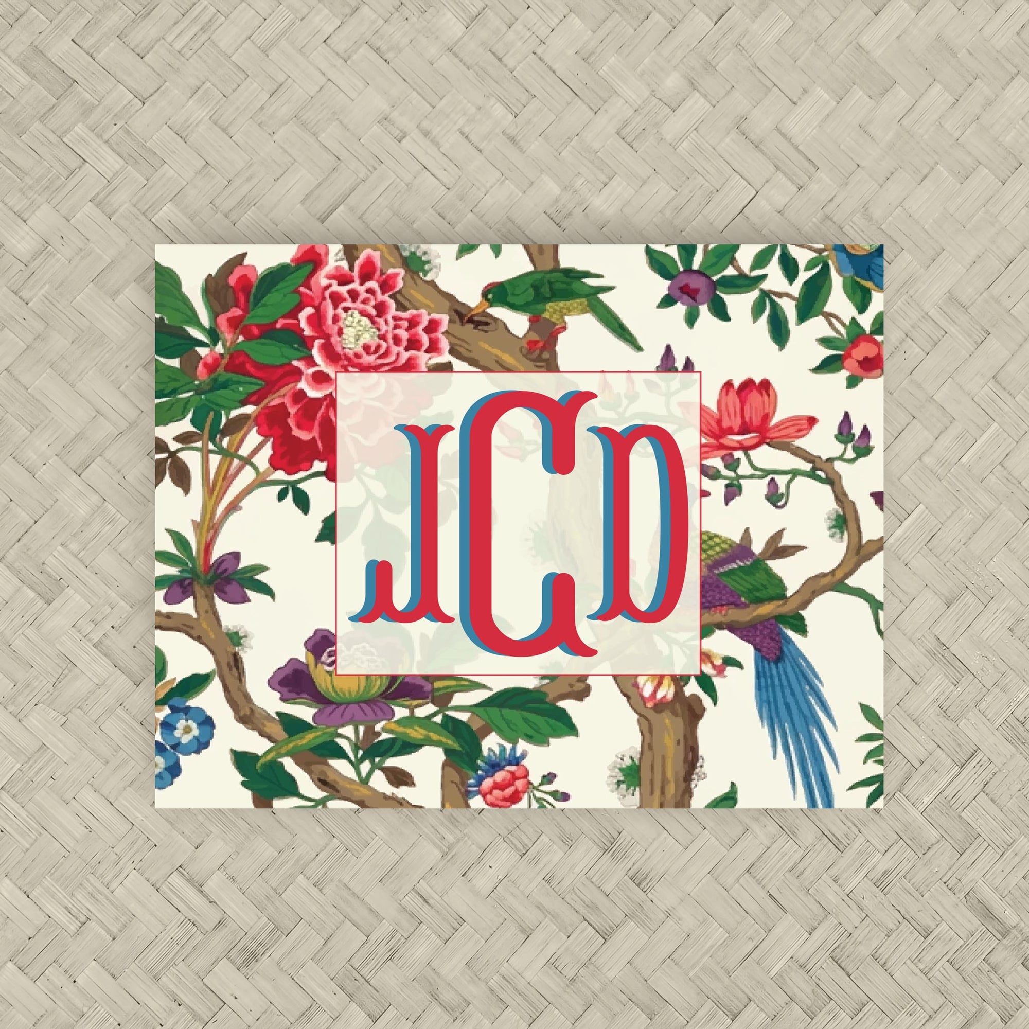 The Valerie Monogram Mahjong Card Sticker