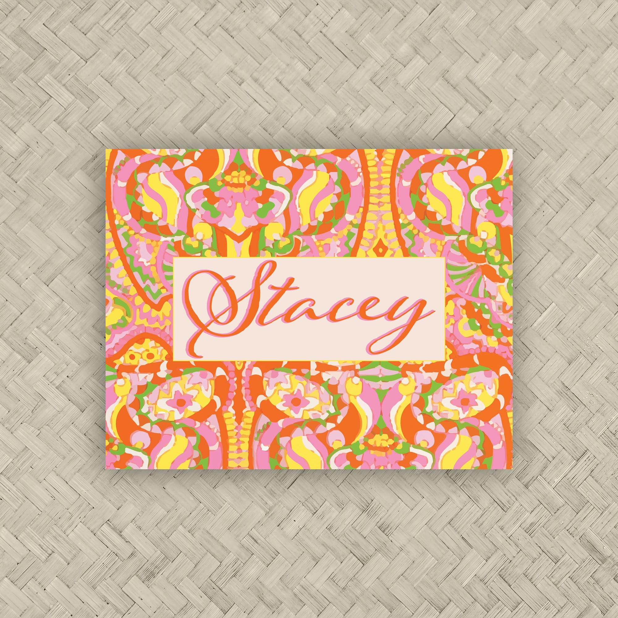 The Clementine Personalized Mahjong Card Sticker