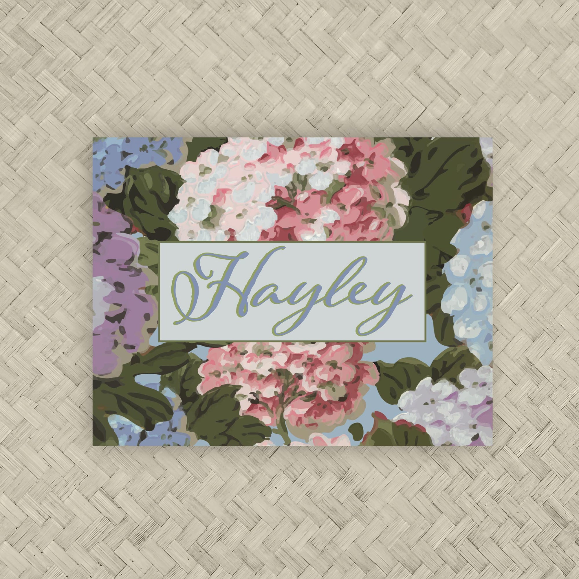 The Hayley Personalized Mahjong Card Sticker