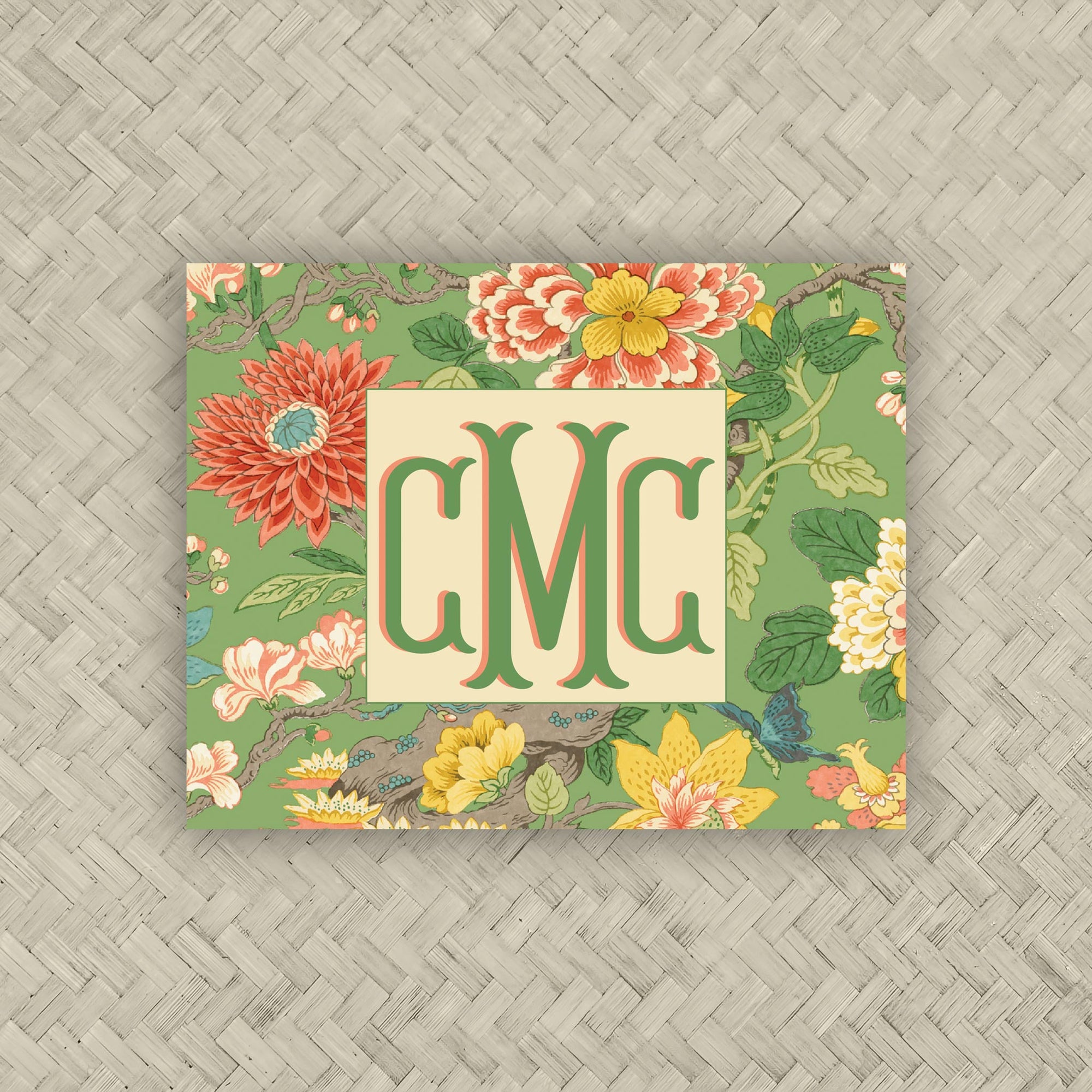 The Mindy Monogram Mahjong Card Sticker