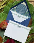 The Matilda Monogrammed Notecards with Lined Envelopes