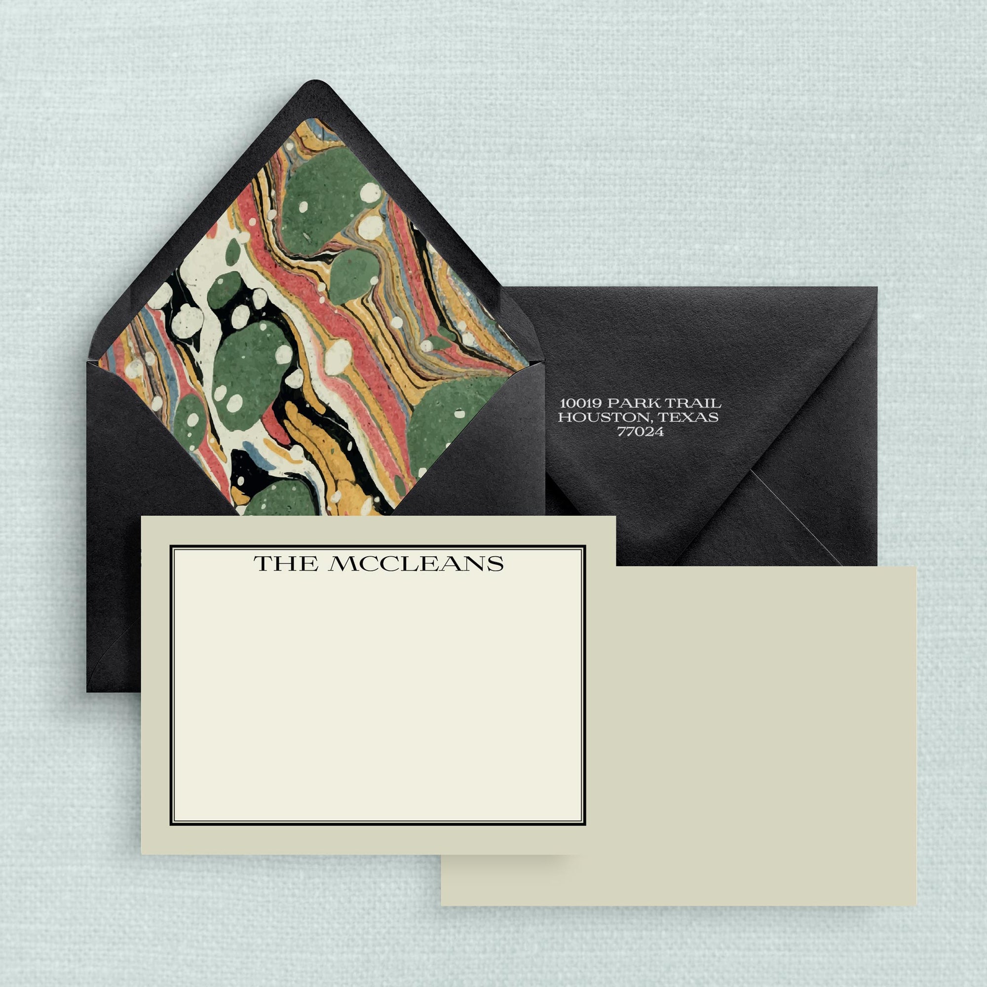 The McClean Notecards with Lined Envelopes