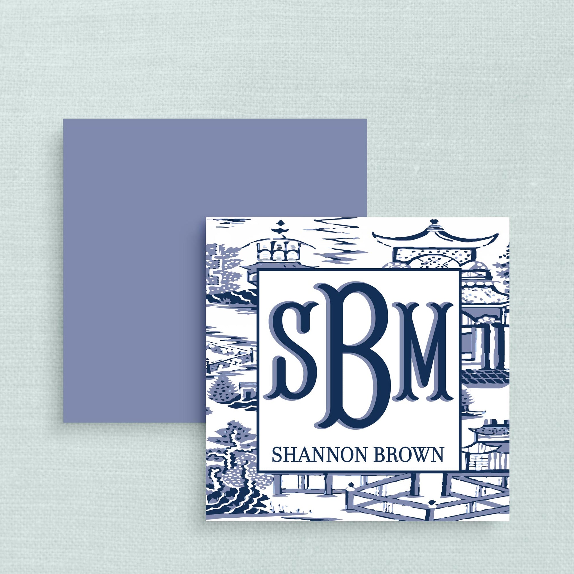 The Ming Navy &amp; Blue Fishtail Gift Tag