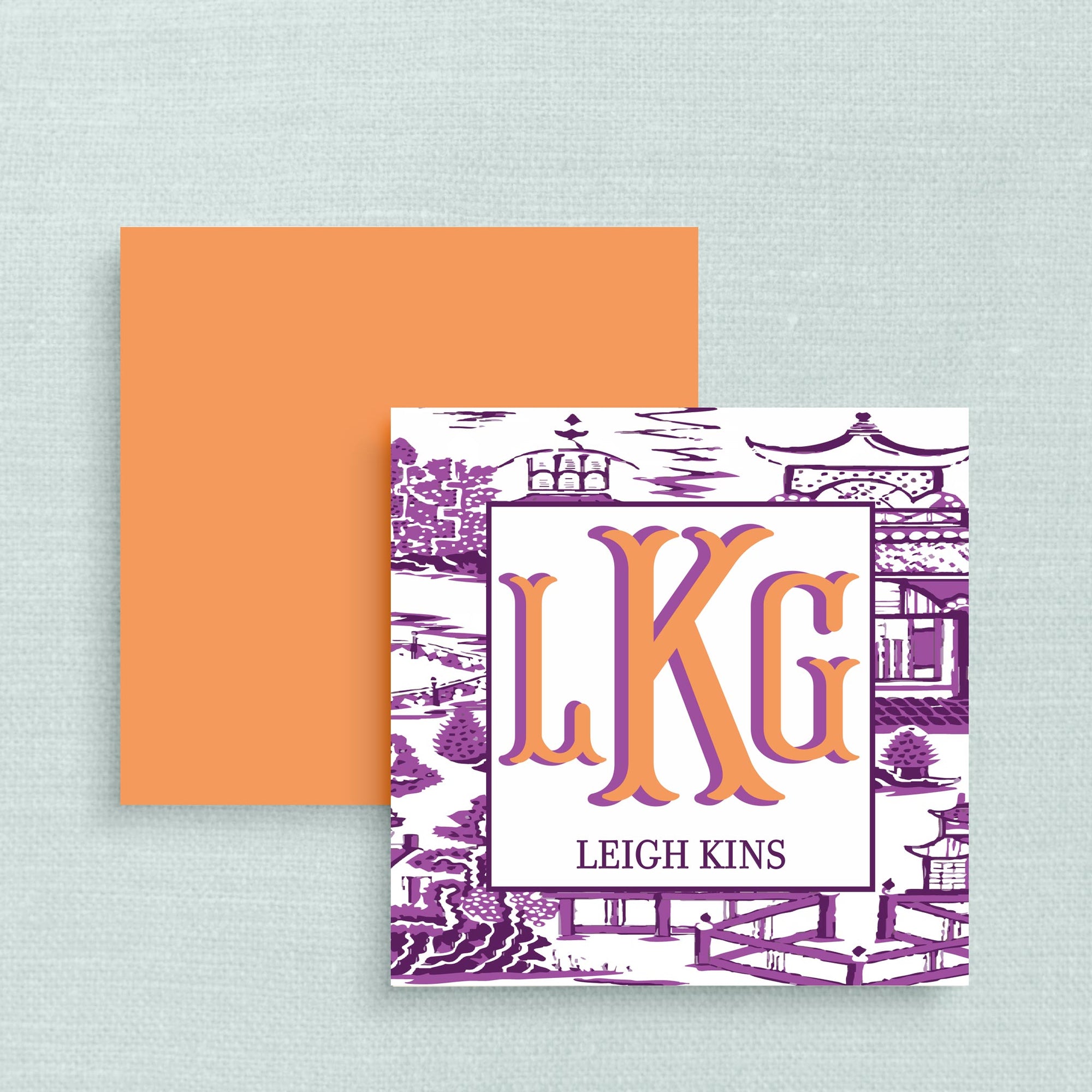 The Ming Purple &amp; Orange Gift Tag