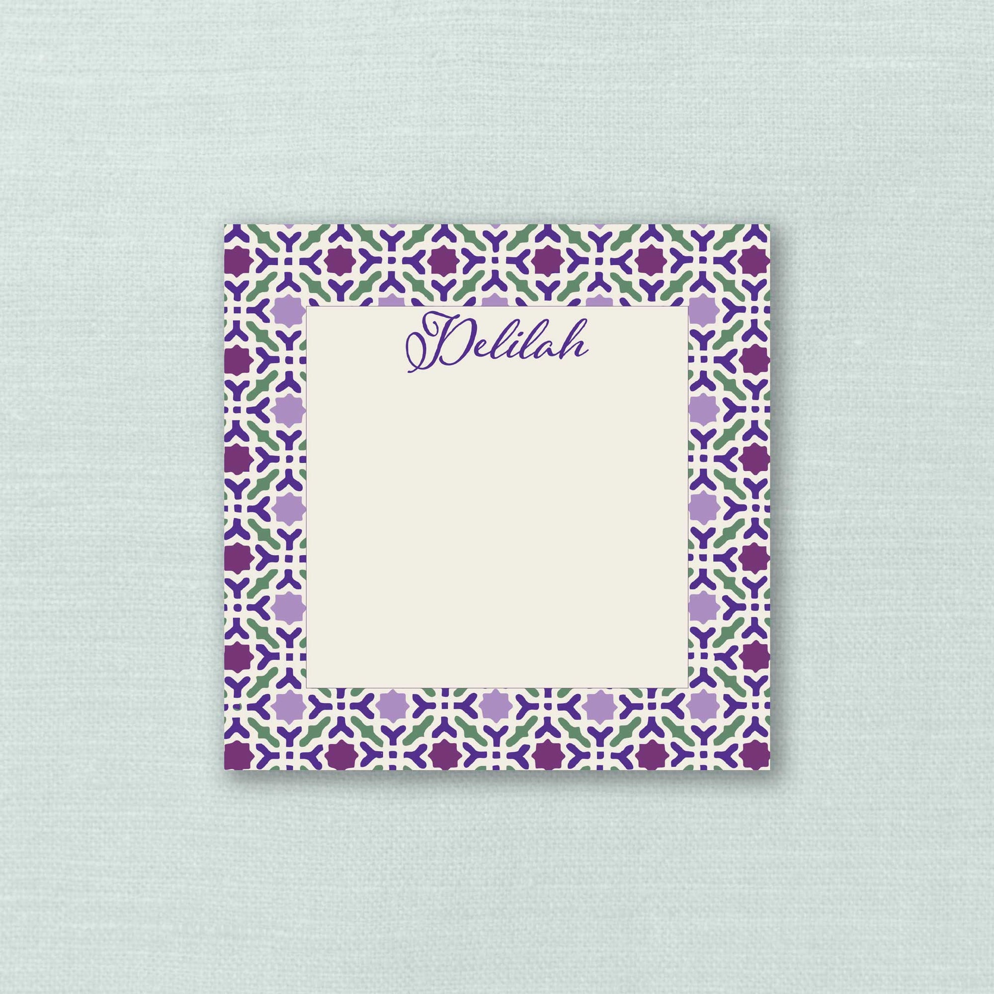 The Delilah Personalized Notepad