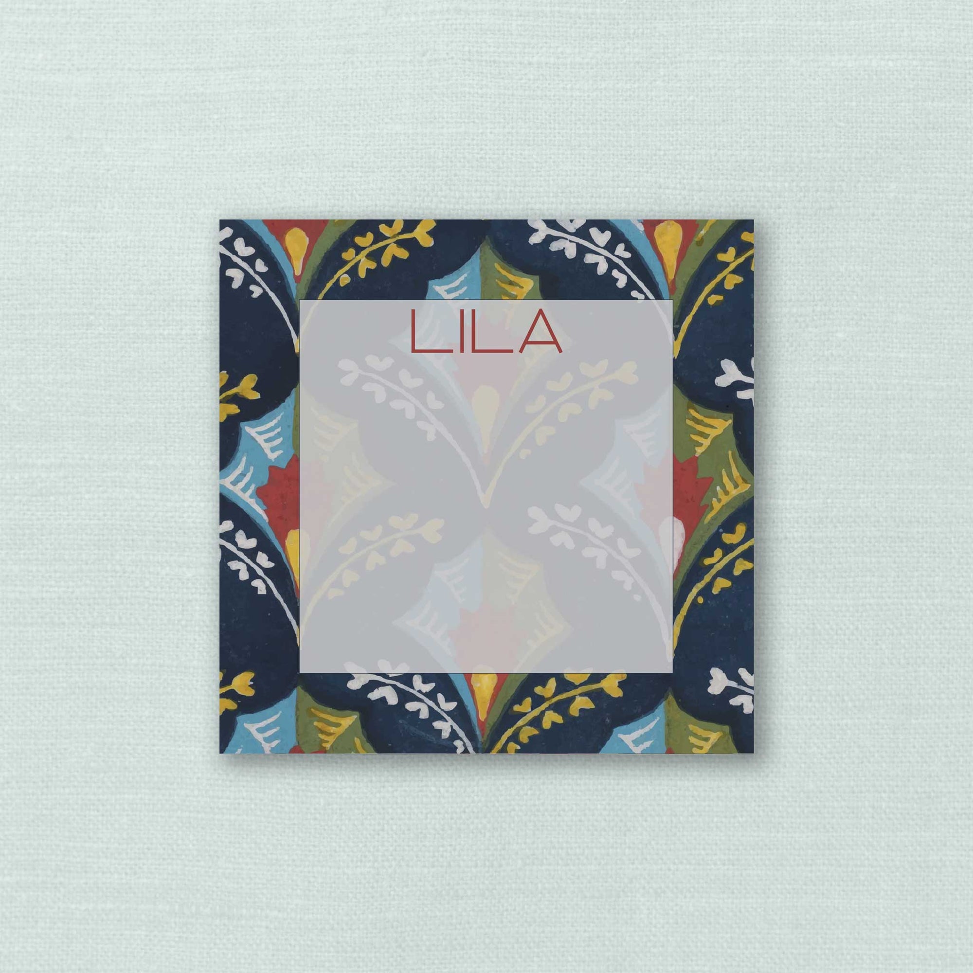 The Lila Personalized Notepad