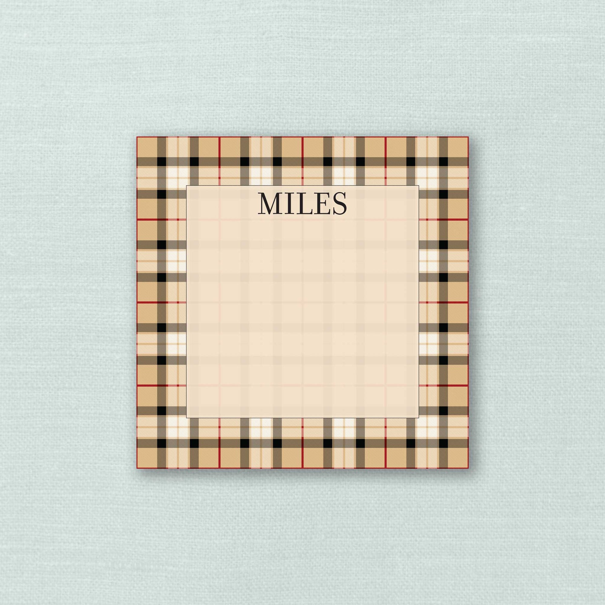 The Miles Personalized Notepad