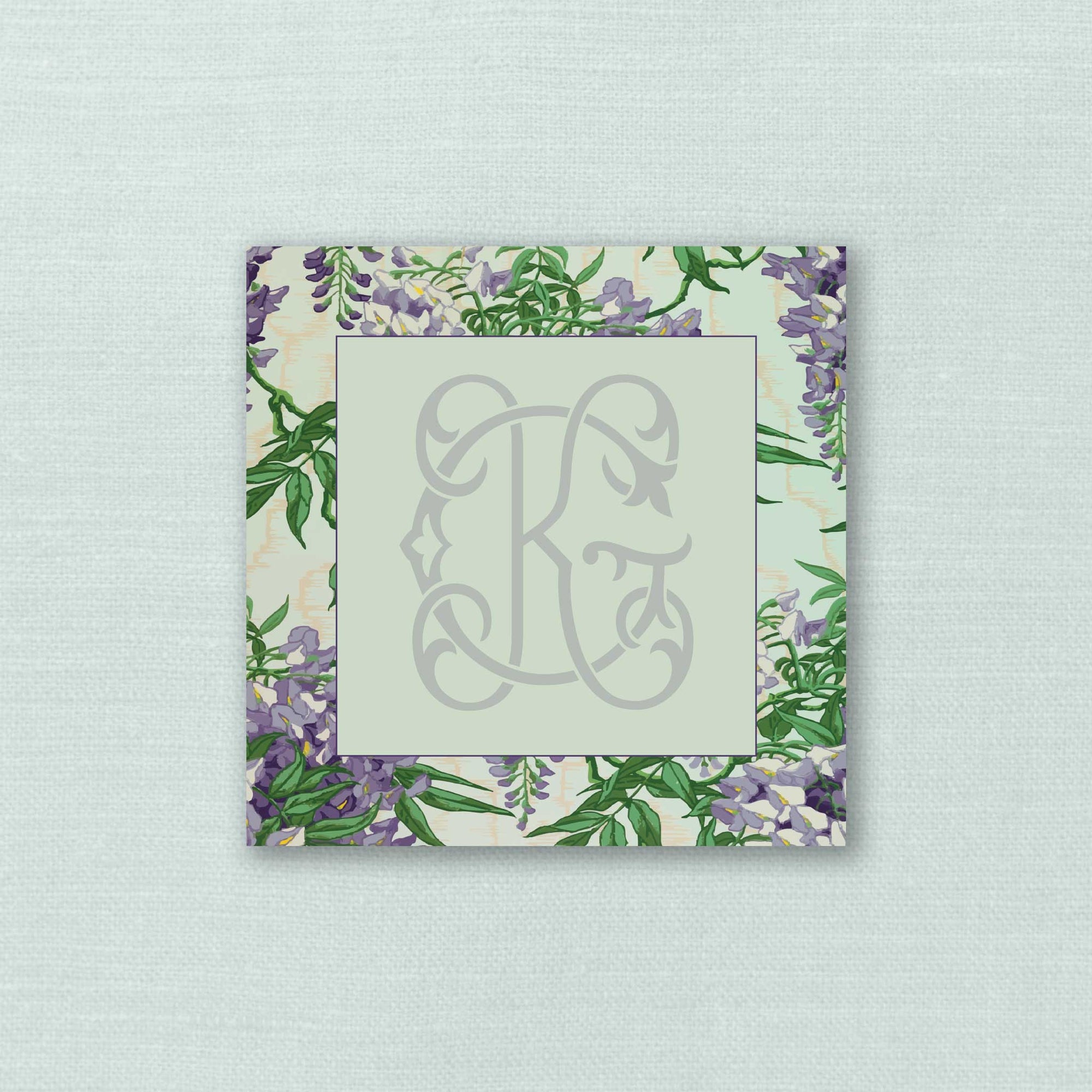 The Wistful Wisteria Duogram Notepad