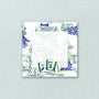 Mahjong Tile Blue & Green Notepad