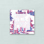 Mahjong Tile Blue & Pink Notepad