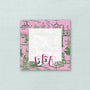 Mahjong Tile Pink & Green Notepad