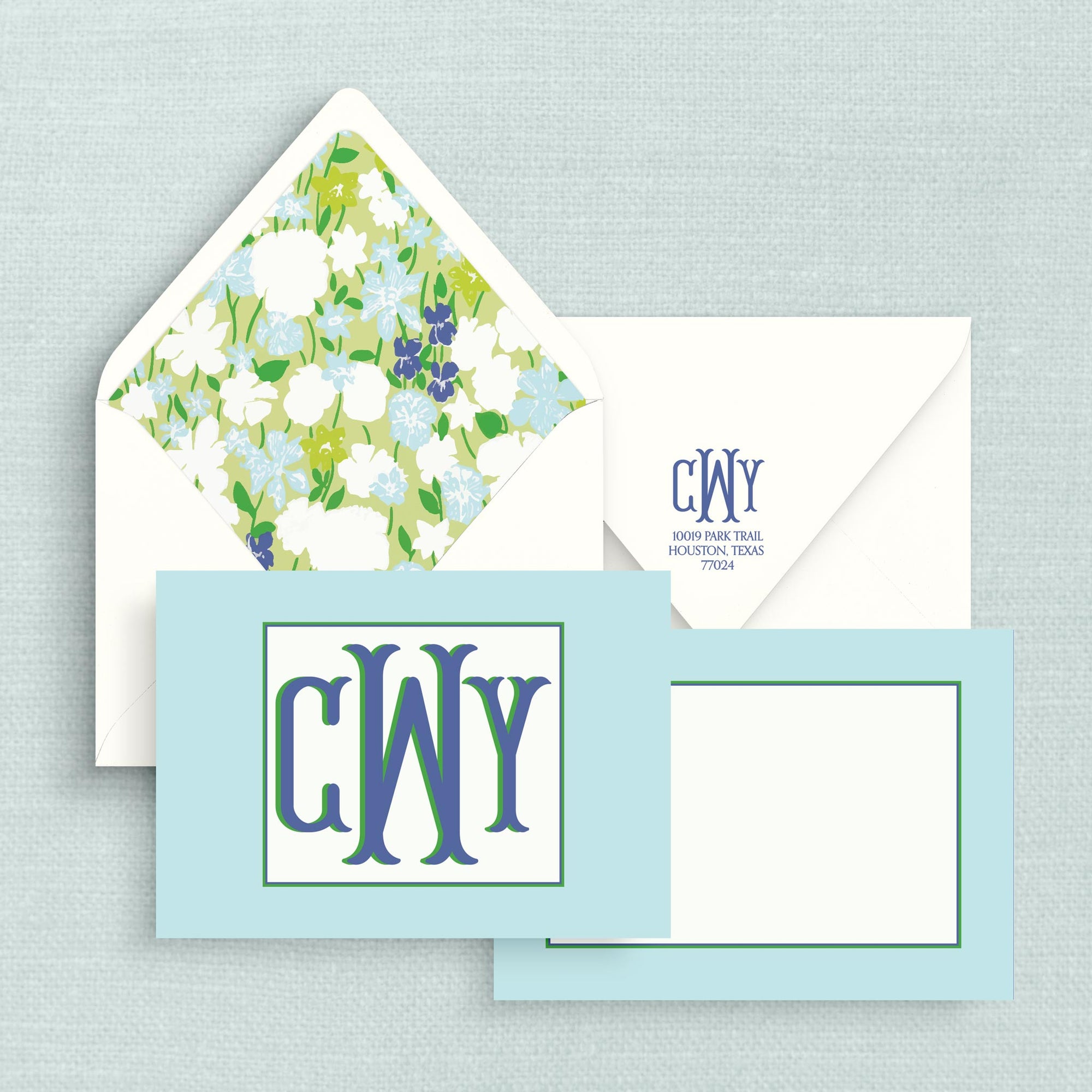 The Rhonda Notecards with Lined Envelopes