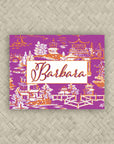 The Ming Grape & Orange Personalized Mahjong Card Sticker