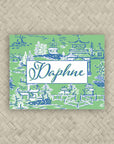 The Ming Pistachio & Royal Personalized Mahjong Card Sticker