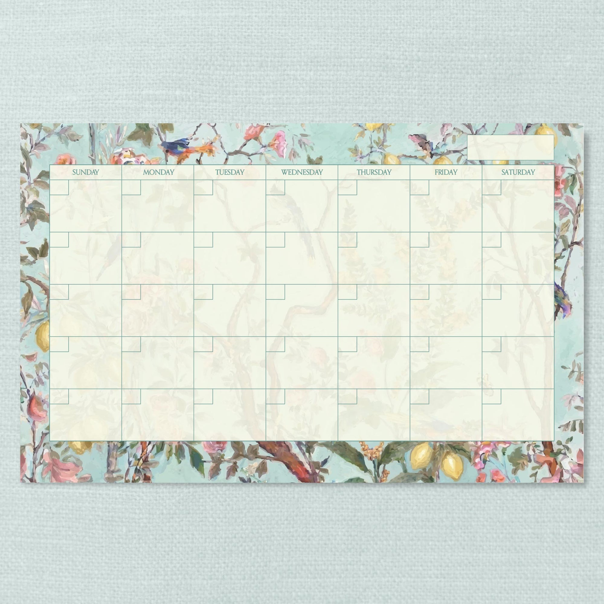 The Tricia Monthly Calendar Planner Notepad