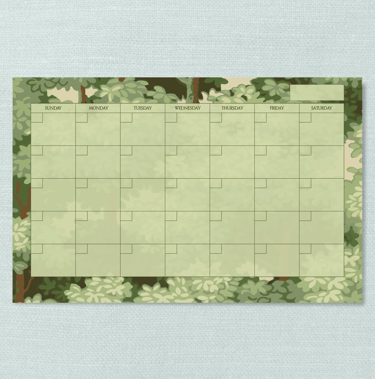 The Verdi Monthly Calendar Planner Notepad