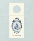 The Cartouche Monogram Wine Tag - Navy