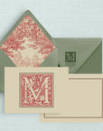 The Williamsburg Personalized Notecards with Lined Envelopes