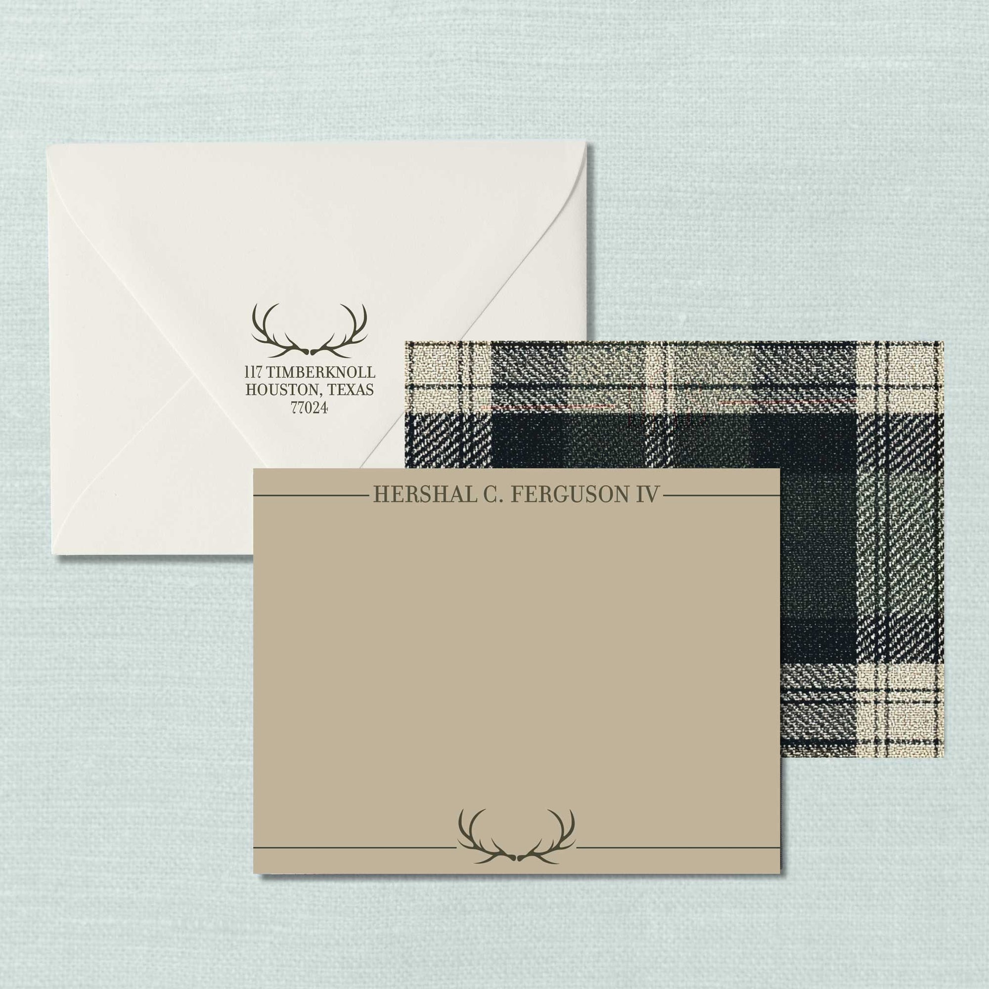 The Antlers Personalized Notecards
