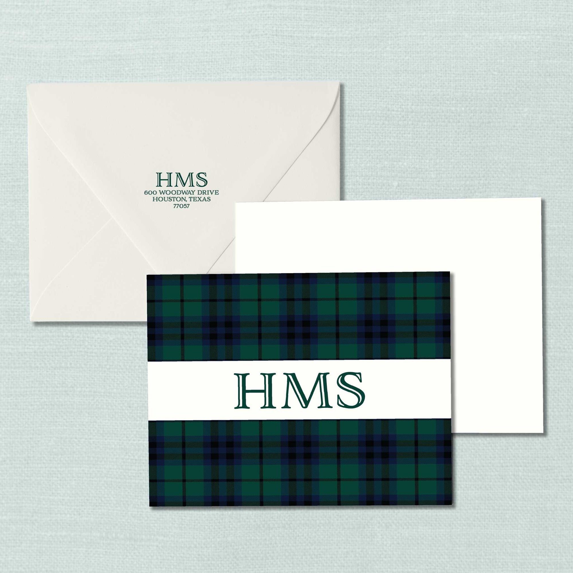The Henry Tartan Plaid Notecard