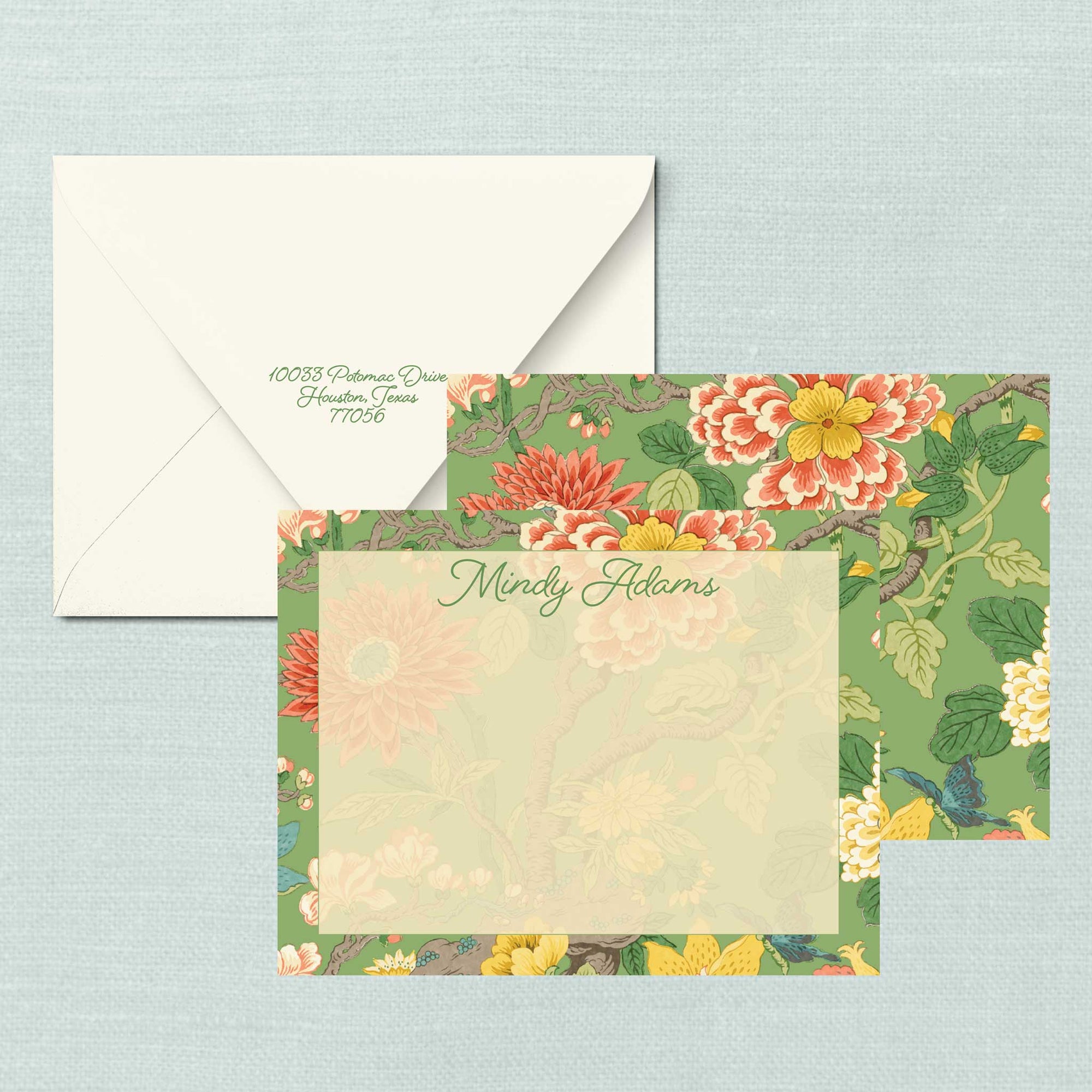 The Mindy Personalized Notecard