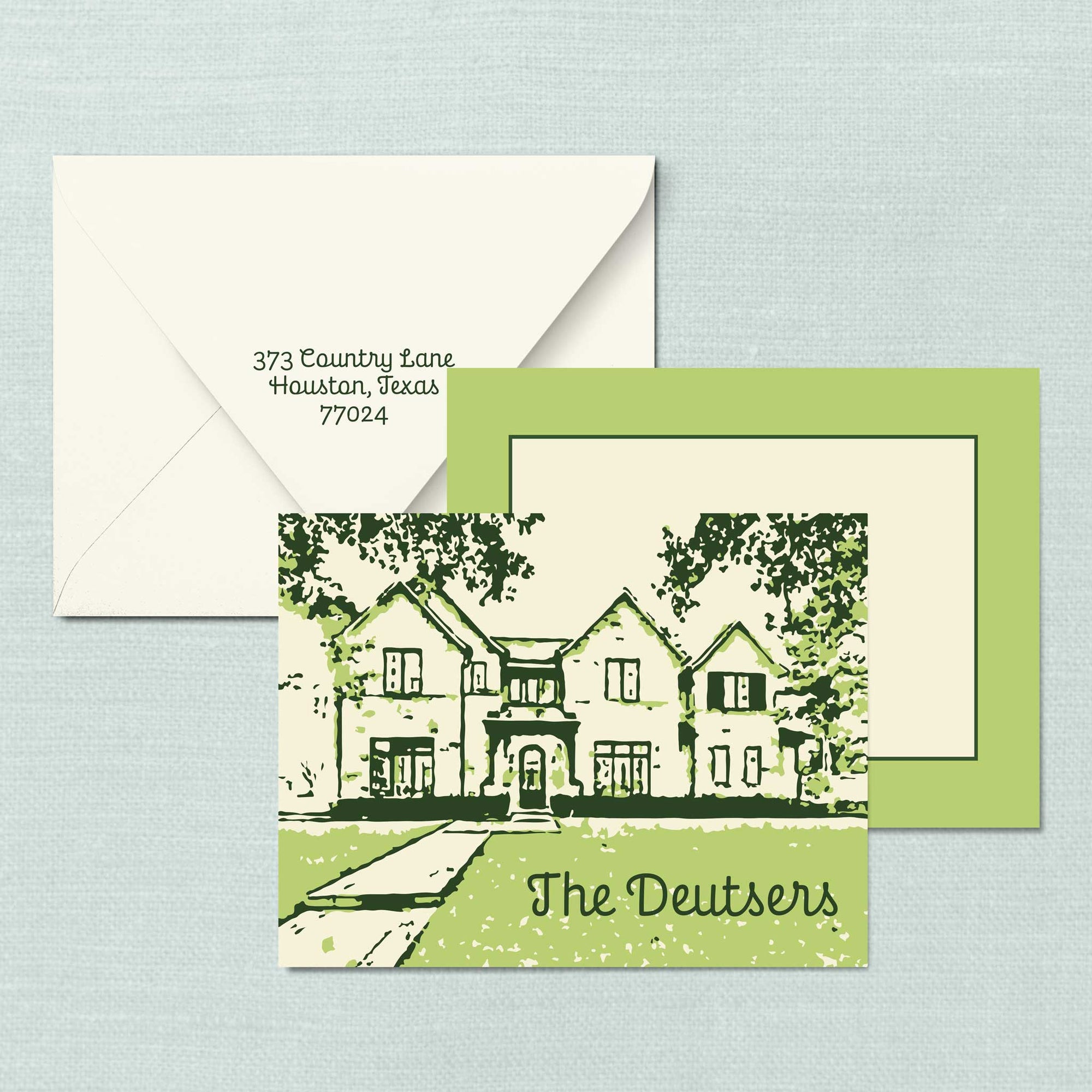 The Dee Custom House Facade Notecards
