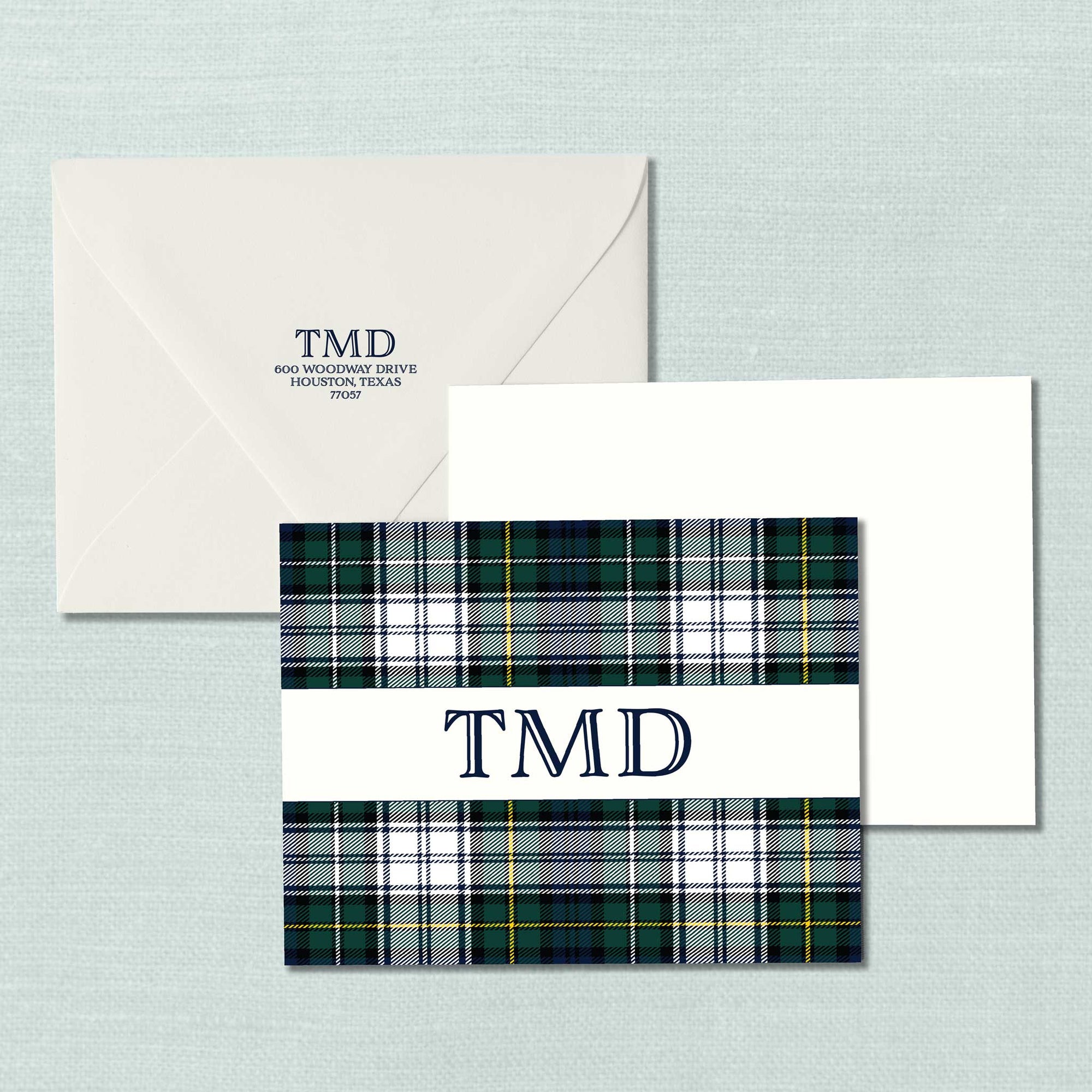 The Titus Tartan Plaid Notecard
