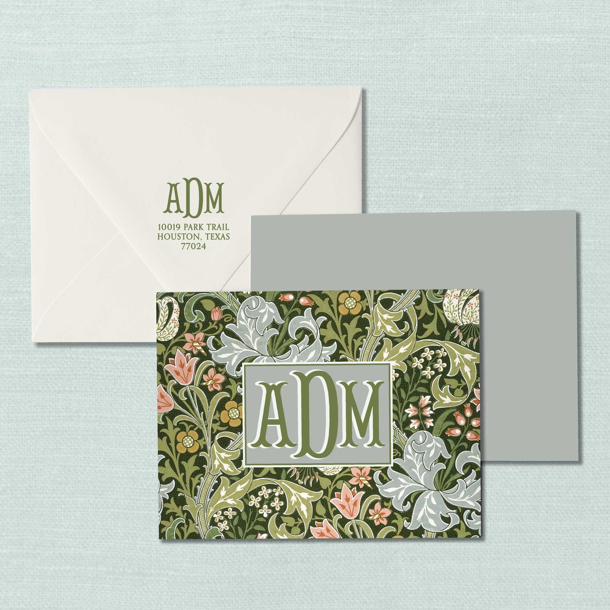The Vivienne Robert Morris Monogram Notecard