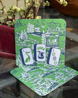 Preppy Pagoda Mahjong Coasters - Set of 10