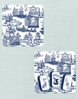 Preppy Pagoda Mahjong Coasters - Set of 10