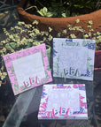 Mahjong Tile Pink & Green Notepad