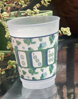 Catwalk Abstract Frosted Mahjong Cups - Set of 8