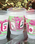 The Ming Frosted Mahjong Cups - Set of 8