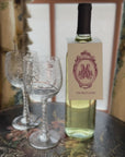 The Cartouche Monogram Wine Tag - Crimson