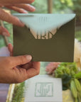 The Verdi Personalized Notecards with Lined Envelopes