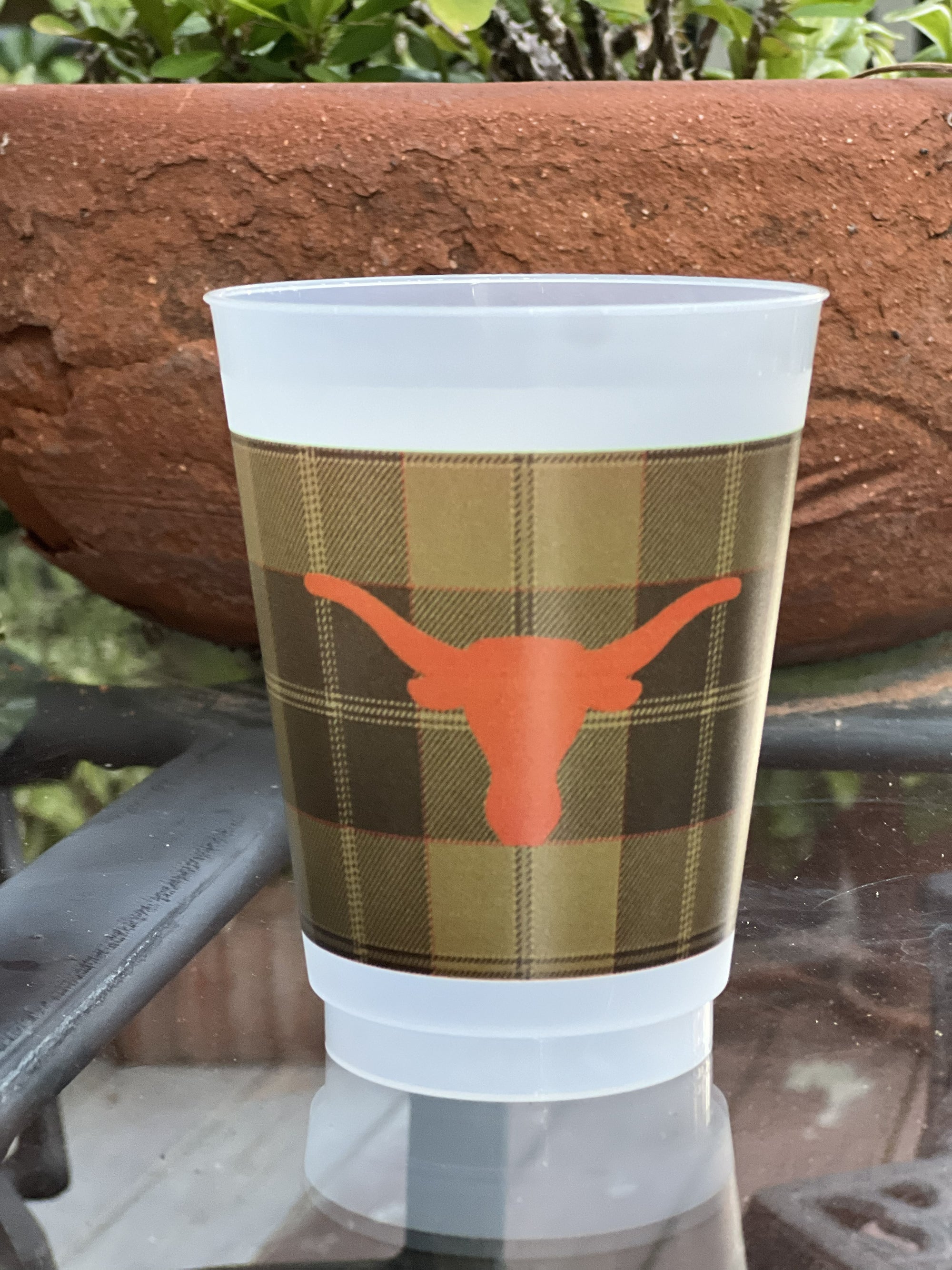 Texas Longhorn Cups - Set of 8